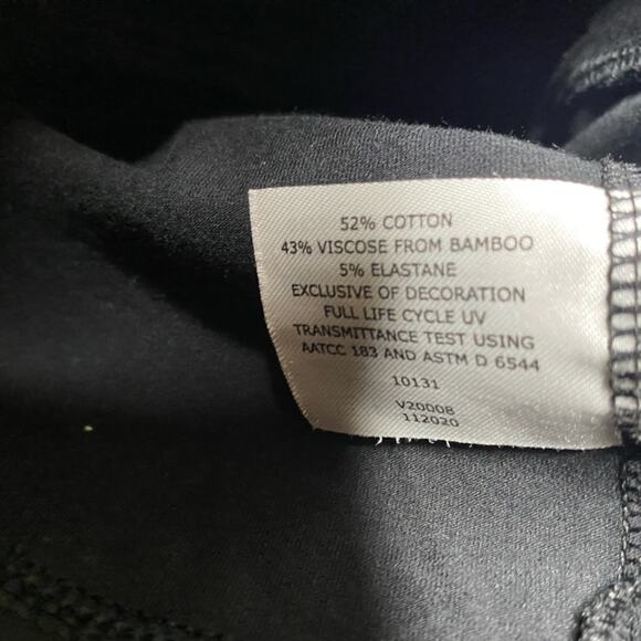 Coolibar Cruise Jacket Womens medium Black UPF‎ 50 Full Zip Thumbhole Bamboo - Picture 4 of 5